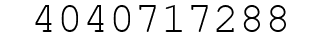 Number 4040717288.