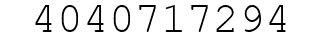 Number 4040717294.