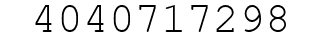 Number 4040717298.