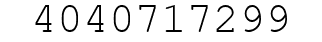 Number 4040717299.