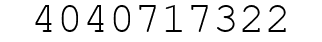 Number 4040717322.