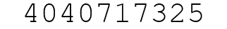 Number 4040717325.