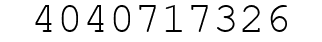 Number 4040717326.