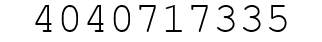 Number 4040717335.