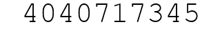 Number 4040717345.