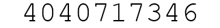 Number 4040717346.