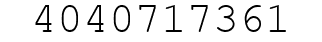 Number 4040717361.