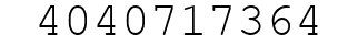 Number 4040717364.