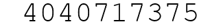 Number 4040717375.