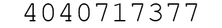 Number 4040717377.