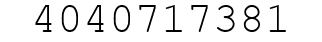 Number 4040717381.