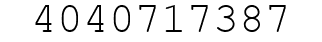 Number 4040717387.