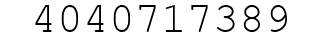 Number 4040717389.