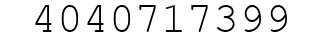 Number 4040717399.