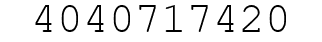 Number 4040717420.