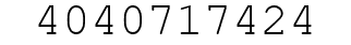 Number 4040717424.