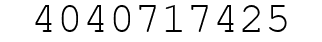 Number 4040717425.