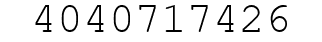 Number 4040717426.