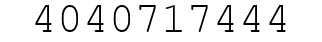 Number 4040717444.