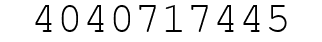 Number 4040717445.