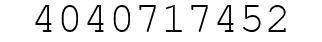 Number 4040717452.