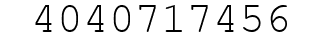 Number 4040717456.