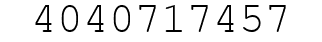 Number 4040717457.