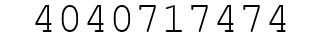 Number 4040717474.
