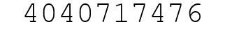 Number 4040717476.