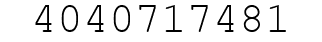 Number 4040717481.