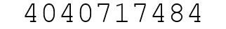 Number 4040717484.