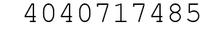 Number 4040717485.