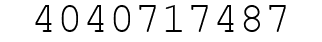 Number 4040717487.