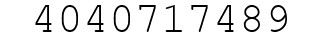 Number 4040717489.