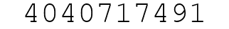 Number 4040717491.