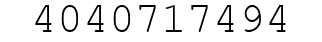 Number 4040717494.