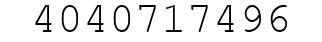 Number 4040717496.