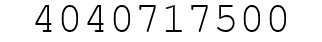 Number 4040717500.