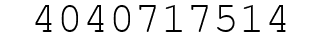 Number 4040717514.