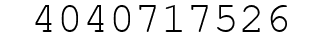 Number 4040717526.