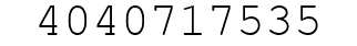 Number 4040717535.