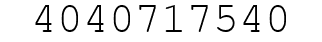 Number 4040717540.