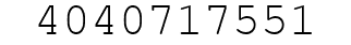 Number 4040717551.