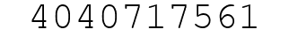 Number 4040717561.
