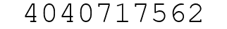 Number 4040717562.
