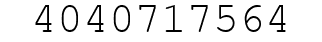 Number 4040717564.