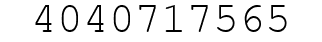 Number 4040717565.