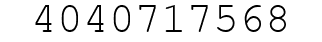 Number 4040717568.