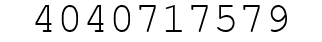 Number 4040717579.