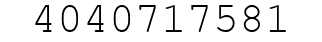 Number 4040717581.